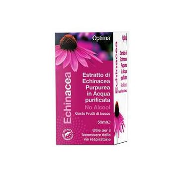 Echinacea Estratto No Alcool 50ml | Integratore difese immunitarie | OPTIMA NATURALS