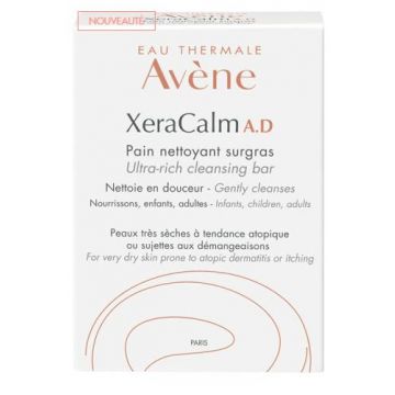 Xeracalm A.D. Pane Detergente 100 g | Panetto lavante pelli secche ed eczemi | AVENE