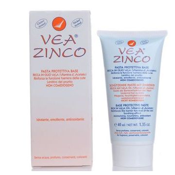 VEA ZINCO 40 ml | Pasta protettiva lenitiva Vitamina E + Zinco | VEA