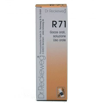 R71 | Gocce omeopatiche 22 ml | DR. RECKEWEG