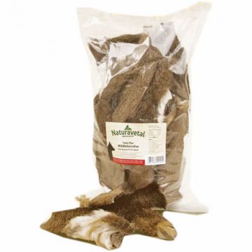 STRISCE DI PELO DI SELVAGGINA | Snack essiccato 250 g cod.4104 | NATURAVETAL - Canis Plus