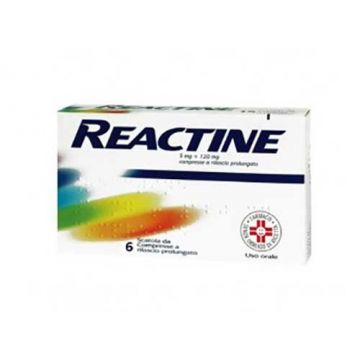 REACTINE | 6 Compresse 5 mg + 120 mg
