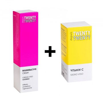 SET ILLUMINANTE | Crema giorno rigenerante + Siero Vitamina C | TWENTY TWENTY