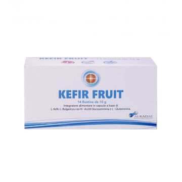 KEFIR FRUIT 14 Buste | Integratore di Lattobacilli, Glucosamina e Glutamina | ALKADAE