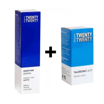 SET LIFTANTE | Crema notte + Siero acido ialuronico | TWENTY TWENTY