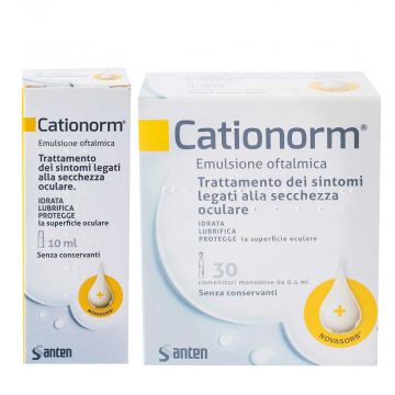 Cationorm emulsione oftalmica | Secchezza oculare | SANTEN ITALY