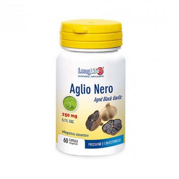 Aglio Nero 60 capsule | Integratore per la Pressione e Colesterolo | LONGLIFE