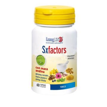 SX FACTORS 60 cps veg | Integratore Benessere Psicofisico|  LONGLIFE