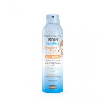 Transparent Spray Wet Skin Spf 50+ | Fotoprotezione corpo bimbi 250 ml | ISDIN Fotoprotector Pediatrics
