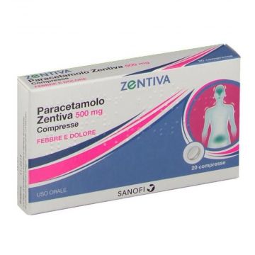 Paracetamolo 20cpr 500mg | Paracetamolo febbre e dolore | ZENTIVA