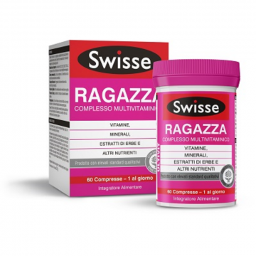 Ragazza Multivitaminico 60 cpr | Integratore con vitamine e sali minerali | SWISSE