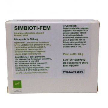 Simbioti FEM 60 capsule | Fermenti lattici per donna | OTI