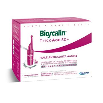 Fiale anticaduta 10 fiale | Trattamento antietà | BIOSCALIN TricoAGE 50+