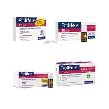 PROLIFE 10 FORTE Vari Formati | Integratore Pre- e Pro-biotici con Vitamine B