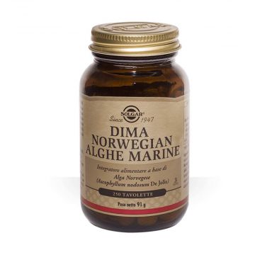 Dima Norwegian Alghe Marine 250 Tav | Integratore per il metabolismo | SOLGAR