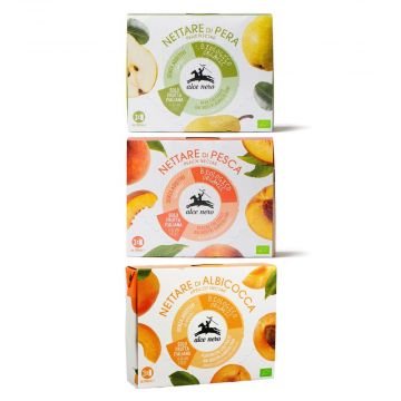 NETTARE DI FRUTTA BIO 3 x 200 ml | Brik di nettare di frutta BIO Italiana vari gusti | ALCE NERO