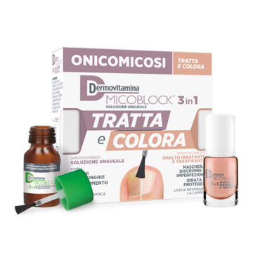 Micoblock 3in1 Tratta e Colora | Trattamento per onicomicosi | DERMOVITAMINA