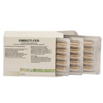 Simbioti FER 60 capsule | Integratore Intestino irritabile | OTI