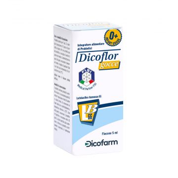 Gocce 5 ml | Integratore Probiotici per bambini | DICOFLOR