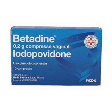 BETADINE Ginecologico 0,2 g | 10 Compresse Vaginali