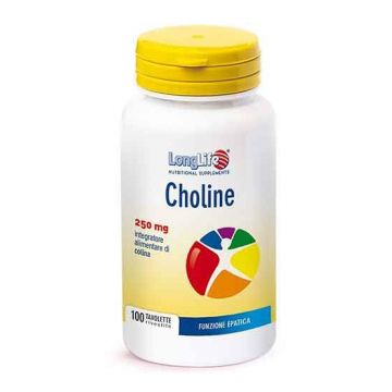 CHOLINE 100 Tavolette | Funzione Epatica e Cognitiva | LONGLIFE