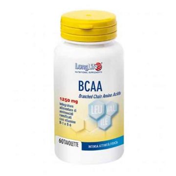 BCAA 60 tav | Integratore di Aminoacidi ramificati con B1 e B6 | LONGLIFE