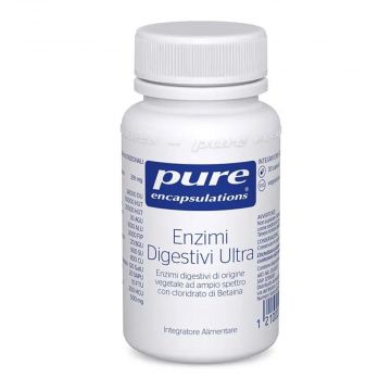 Enzimi digestivi Ultra 30 Cps | Integratore enzimi reflusso e indigestioni | PURE ENCAPSULATIONS