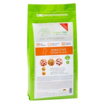 SENSITIVE 1,5 kg | Cibo secco pollo e salmone per GATTI | ORGANIC VET - Sensitive