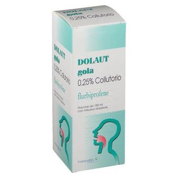 Dolaut Gola collutorio 0,25% | Flacone da 150 ml