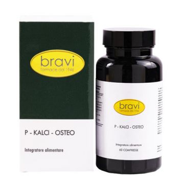 P - KALCI OSTEO 60 compresse | Integratore ossa e denti | BRAVI