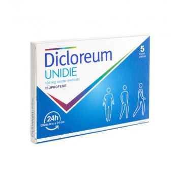 DICLOREUM UNIDIE | 5 cerotti medicati 136 mg