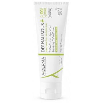 Dermalibour + Cica Crema 50ml | Crema lenitiva protettiva prurito | ADERMA