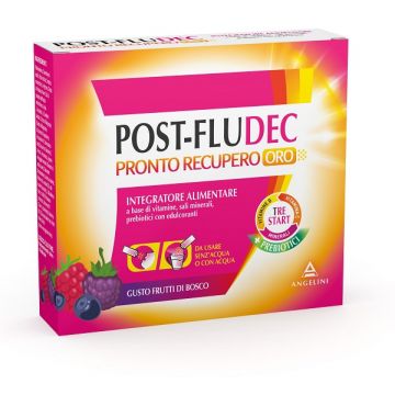 Postfludec Pronto recupero 12 stick frutti di bosco | Integratore recupero stanchezza | ANGELINI