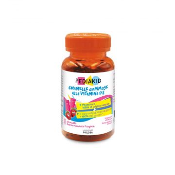 Pediakid Vitamine D3 60 orsetti | Caramelle gommose vitamina D3 | PEDIAKID