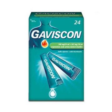 GAVISCON 500 mg + 267 mg | 24 Bustine alla Menta