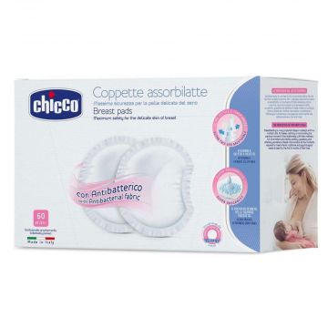 Coppette assorbilatte | con antibatterico 60 Pezzi | Chicco