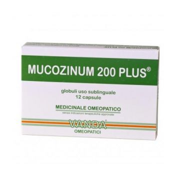 Mucozinum 200 Plus globuli sublinguali | 12 Capsule omeopatiche | VANDA