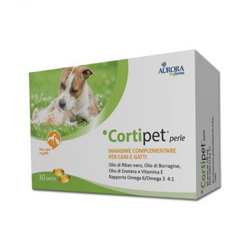 CORTIPET Mangime complementare | Integrità del mantello e cute 30 perle | AURORA BIOFARMA