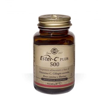 Ester C Plus 500 - 50 Capsule Vegetali | Integratore di Vitamina C brevettata | SOLGAR
