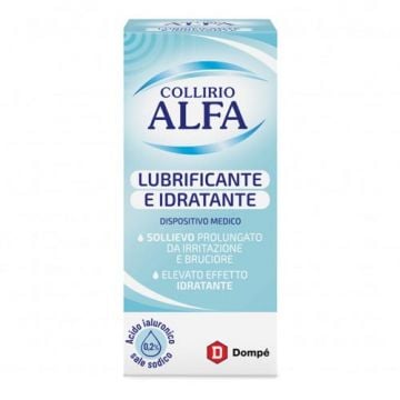 Lubrificante e Idratante 10 ml | Gocce per la secchezza oculare | COLLIRIO ALFA