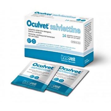 OCULVET 14 Salviettine | Salviettine Oftalmiche Detergenti per CANE e GATTO | INNOVET - Oculistica