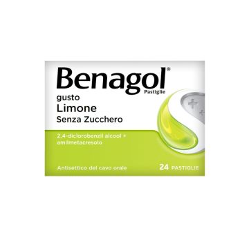 BENAGOL Senza Zucchero | 24 Pastiglie gusto limone