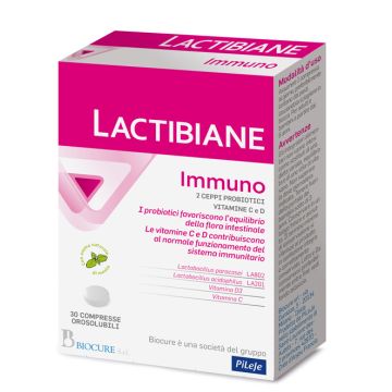 Lactibiane Immuno 30cpr | Benessere intestinale e Difese immunitarie | BIOCURE