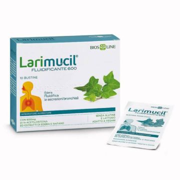 Larimucil Fluidificante 600 10bustine | Integratore vie respiratorie | BIOS LINE