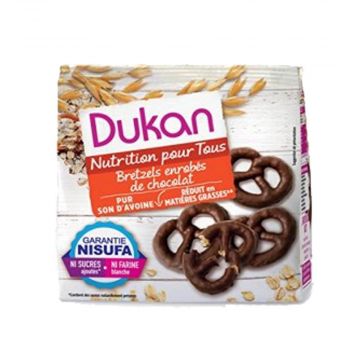 Bretzels al Cioccolato 100 gr | Snack a base di Crusca di Avena | DIETA DUKAN