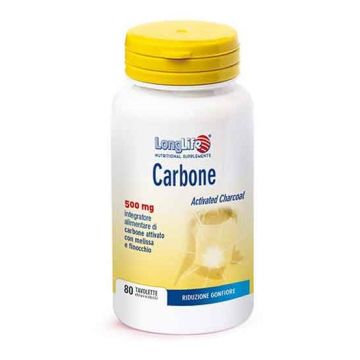 CARBONE 80 tav | Integratore di Carbone Attivato con vapore | LONGLIFE