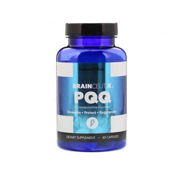 PQQ BRAINCEUTIX 60 Capsule | Integratore a base di Pirrolochinolina Chinone | NATURE'S PLUS