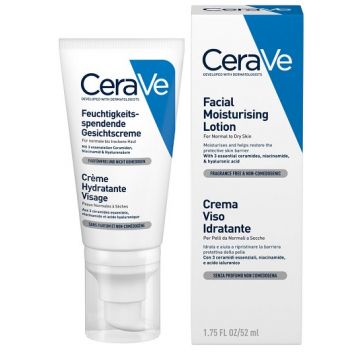 Cerave Crema Viso Idratante 50 ml | Crema pelli normali e secche | CERAVE