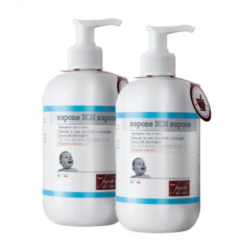 Bipack Sapone Non Sapone 2x240 ml | Detergente corpo senza sapone | FIOCCHI DI RISO