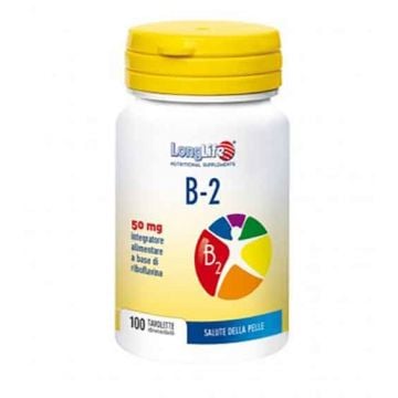 B 2 100 tav | Integratore di riboflavina | LONGLIFE